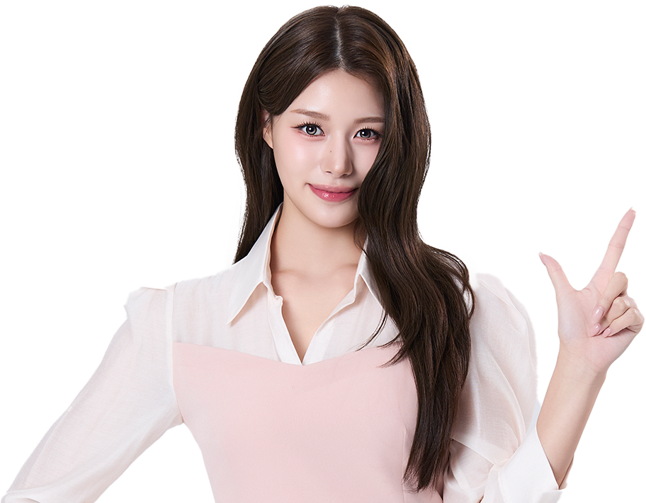 고객지원 헤더 모델 이미지